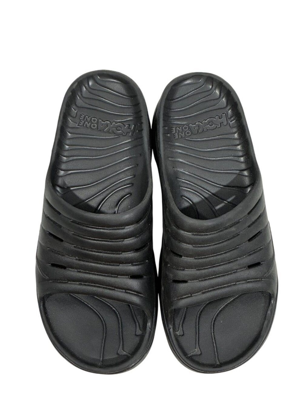 Hoka One One Ora Recovery Slide 2 sandals Black Size 11 Comfortable Lightweight